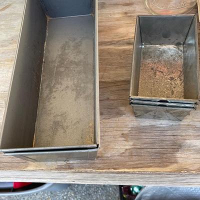 Lot of 8 Commercial Bread Pans