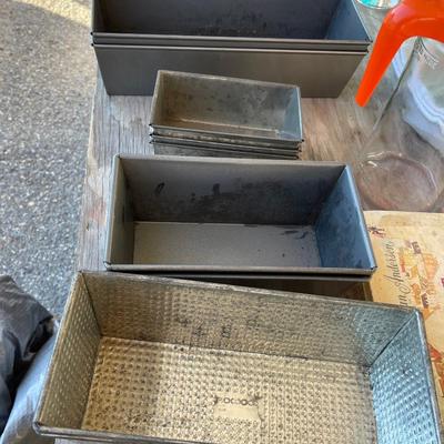 Lot of 8 Commercial Bread Pans