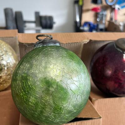 Vintage Handblown Christmas Ornaments - 5" - CHECK DESCRIPTION FOR QUANTITIES REMAINING