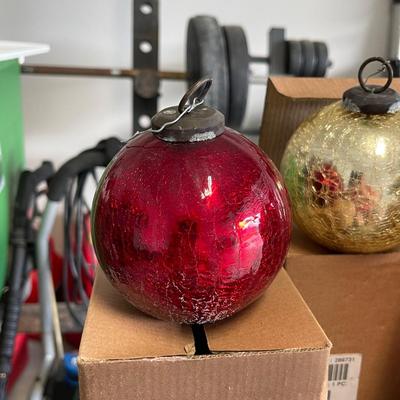 Vintage Handblown Christmas Ornaments - 5" - CHECK DESCRIPTION FOR QUANTITIES REMAINING