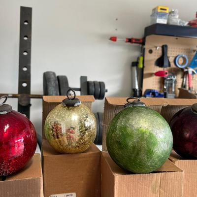 Vintage Handblown Christmas Ornaments - 5" - CHECK DESCRIPTION FOR QUANTITIES REMAINING