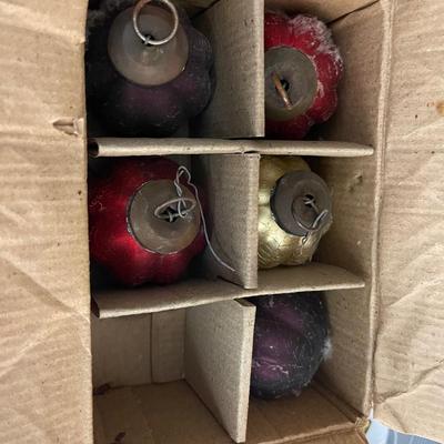 Box of Vintage Handblown Ornaments (5 to a box) - 2" Ornaments