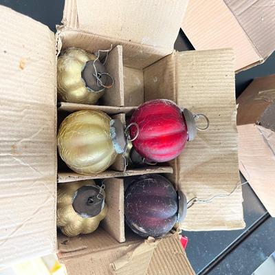 Box of Vintage Handblown Ornaments (5 to a box) - 2" Ornaments