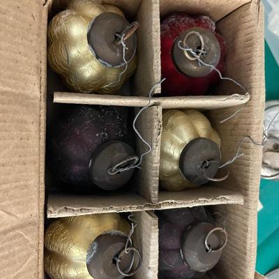 Box of Vintage Handblown Ornaments (5 to a box) - 2" Ornaments