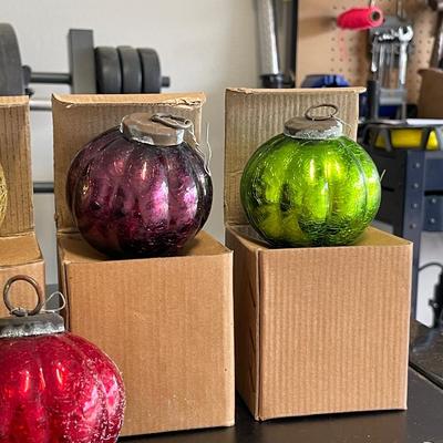 Vintage Handblown Christmas Ornaments - 4" - PLEASE CHECK DESCRIPTION FOR QUANTITIES REMAINING