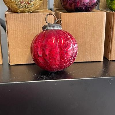 Vintage Handblown Christmas Ornaments - 4" - PLEASE CHECK DESCRIPTION FOR QUANTITIES REMAINING