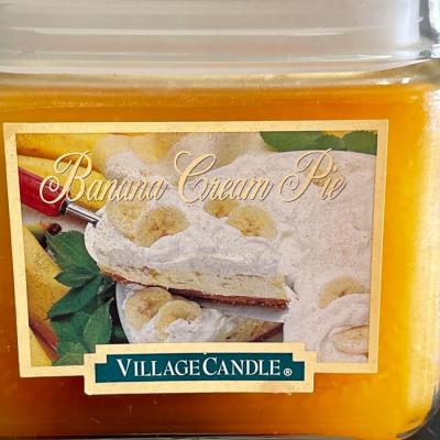 NEW Large Village Candle "Banana Cream Pie"