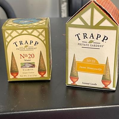 Set of Four 2.5" x 2" Mini Trapp Candles - NEW in box