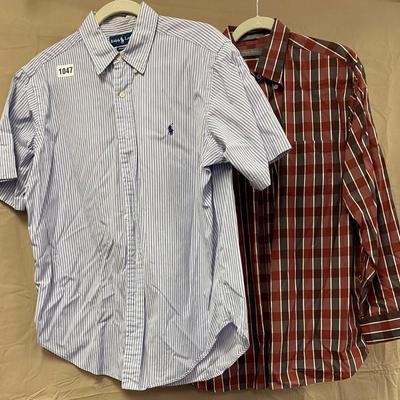 2 Mens Large Shirts