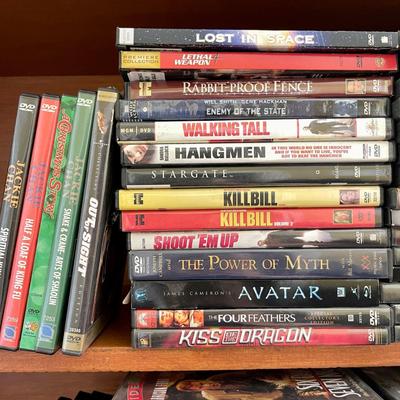 Lot 253 DVDs 68 Some Boxed Sets Action Adventure Health Fitness Blockbusters