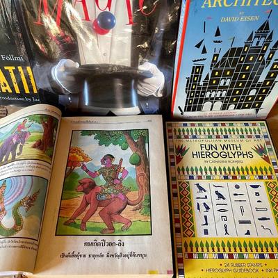 Lot 255 Group Books Magic Art Hieroglyphs Architecture 2 Sets From MOMA Rubber Stamps