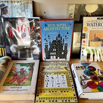 Lot 255 Group Books Magic Art Hieroglyphs Architecture 2 Sets From MOMA Rubber Stamps