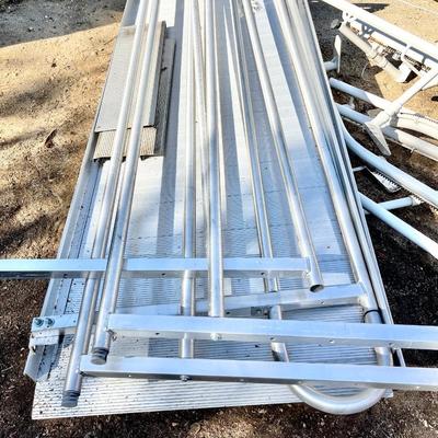 Lot 259 Aluminum Wheel Chair Ramp 8' x 3.5' Side Rails