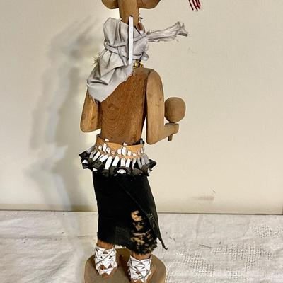 Lot 264 Carved Wood Hopi Kachina Doll "Venado" Deer, Sign Hernandez15" tall Traditional