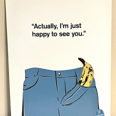 Lot 265 "Happy To See You" Poster 12x16
