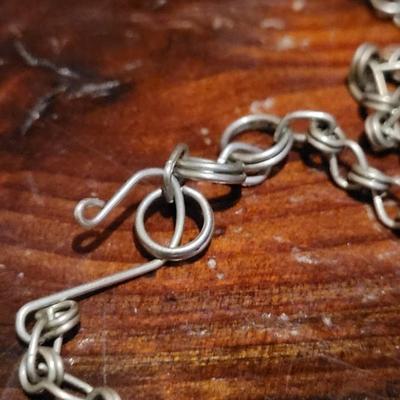 Lot 13: Vintage Handmade Sterling Silver & Blue Lapis Necklace