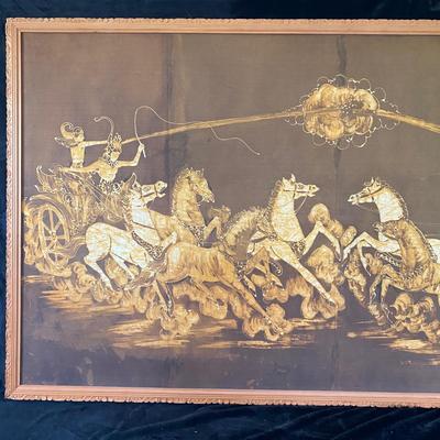 Eight Horses and Four Men Batik (BR1-EJ)