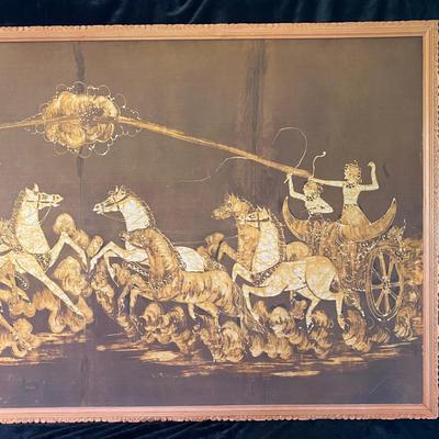 Eight Horses and Four Men Batik (BR1-EJ)