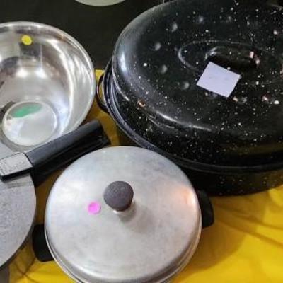 Pots, Pans, Roaster and misc