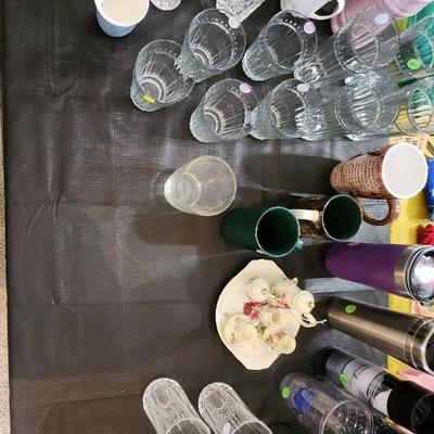 Kitchen Glassware and misc
