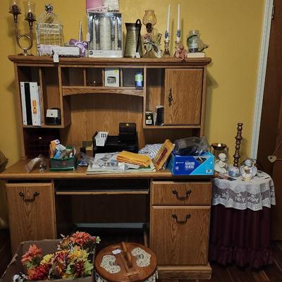 Desk, office supplies, wedding stuff and more