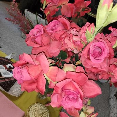 Mikasa vase, antique wheat cookie jar and lots more