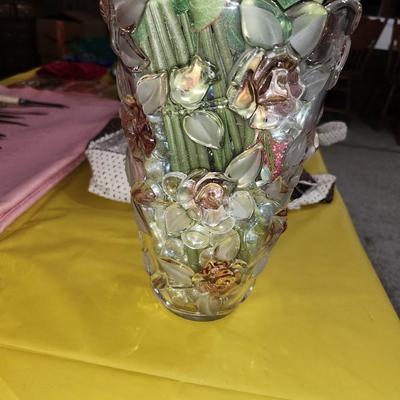 Mikasa vase, antique wheat cookie jar and lots more