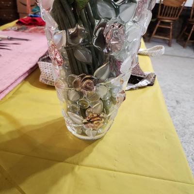 Mikasa vase, antique wheat cookie jar and lots more