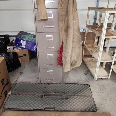 Filing cabinet, guncases and more