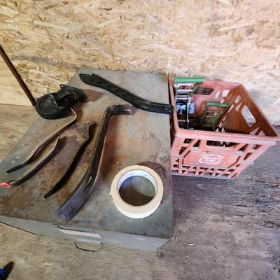 Filing cabinet, tools and more