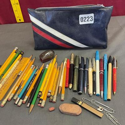 Vintage pencil bag