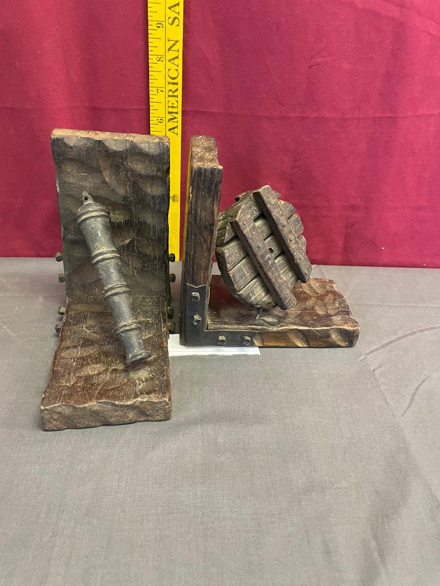 Vintage pirate bookends