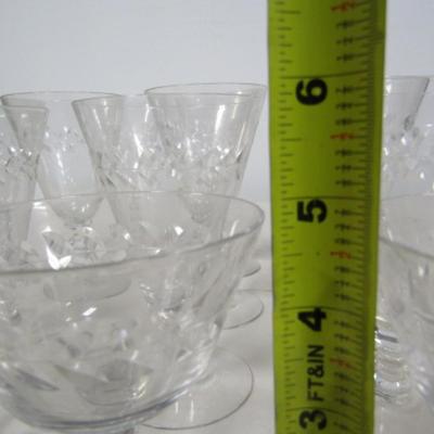 Etched Crystal Glasses- Assorted Sizes