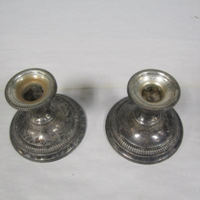 Weighted Sterling Silver Candle Stick Holders