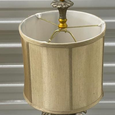 Beautiful Vintage Set of Aluminum and Glass Lamps