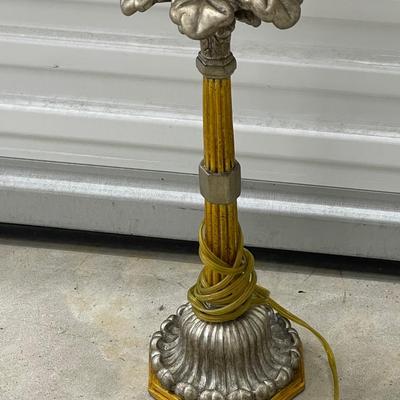 Beautiful Vintage Set of Aluminum and Glass Lamps