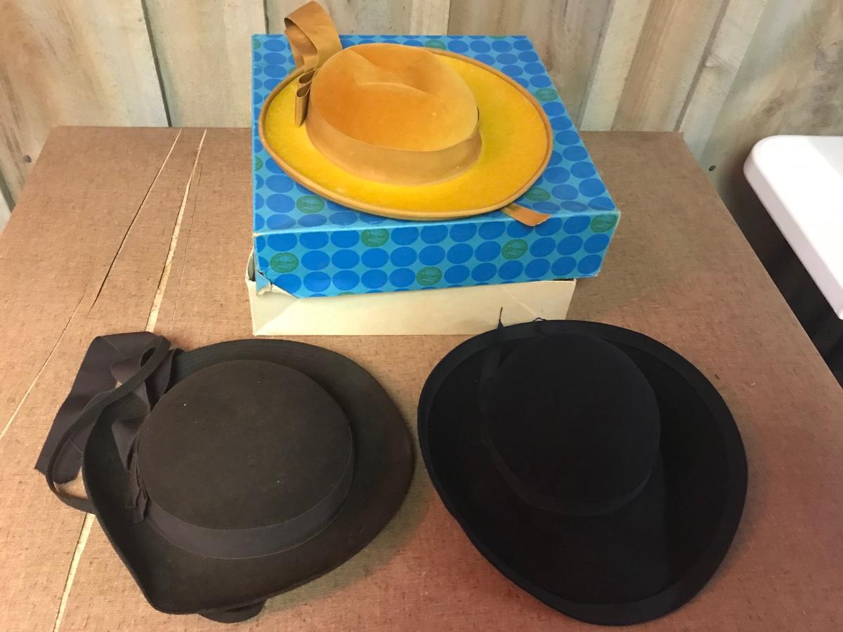 VINTAGE FELT HAT LOT