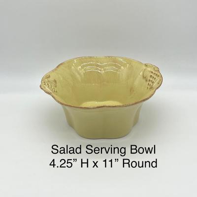 CASA STONE ~ Madeira Harvest ~ 54 Piece Set ~ (4) Piece Place Setting ~ Service For (10) ~ Includes 14 Serving Pieces