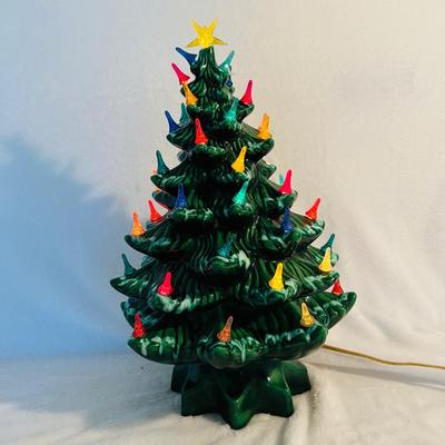 Lighted Atlantic Mold  Ceramic Christmas Tree  (BR2-JM)