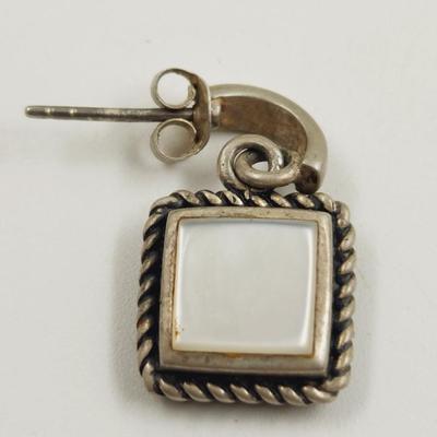 .925 SILVER & MOTHER OF PEARL EARRINGS