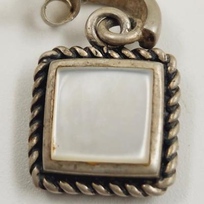 .925 SILVER & MOTHER OF PEARL EARRINGS
