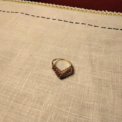 Stunning 1930s Art Deco 14 kyg Ruby Ring Unique One of a Kind sz 6.5