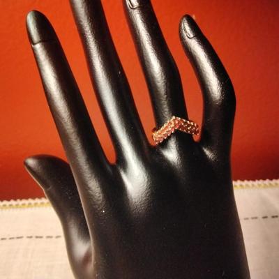 Stunning 1930s Art Deco 14 kyg Ruby Ring Unique One of a Kind sz 6.5