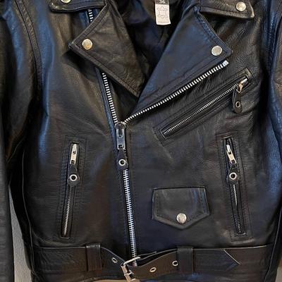 IMPRESSIVE EXPRESSION ~ Genuine Leather ~ Size 36 Womenâ€™s Bike Jacket