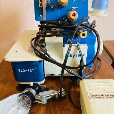 Two - Three Thread Overedging Sewing Machine & Sewing Lot     (CR - RH)