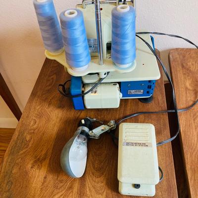 Two - Three Thread Overedging Sewing Machine & Sewing Lot     (CR - RH)