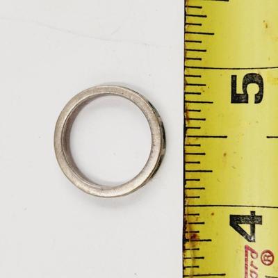 SOUTHWEST SILVER & TURQUOISE RING SIZE 8