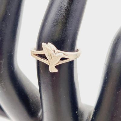 STERLING HUMMINGBIRD RING SIZE 4.75