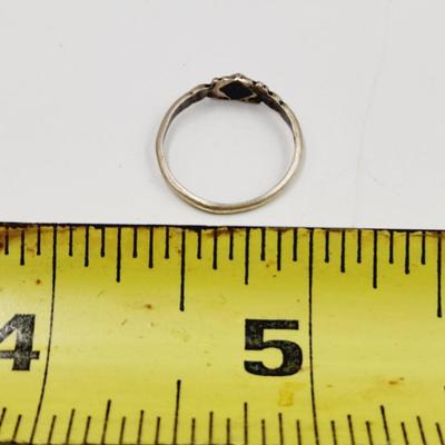 DETAILED STERLING RING SIZE 4