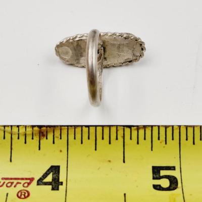 925 SILVER & MOTHER OF PEARL RING SIZE 6